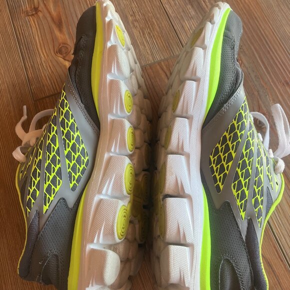 Women's Size 8 Skechers Go Run Sneakers Green Gray Running Walking - Picture 5 of 7